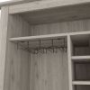 DEPOT E-SHOP Mojito Bar Cabinet, One Open Drawer, One Open Shelf, Light Gray