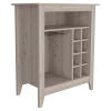 DEPOT E-SHOP Mojito Bar Cabinet, One Open Drawer, One Open Shelf, Light Gray