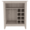 DEPOT E-SHOP Mojito Bar Cabinet, One Open Drawer, One Open Shelf, Light Gray