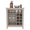 DEPOT E-SHOP Mojito Bar Cabinet, One Open Drawer, One Open Shelf, Light Gray