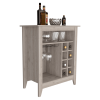 DEPOT E-SHOP Mojito Bar Cabinet, One Open Drawer, One Open Shelf, Light Gray