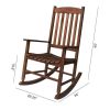 Rocking Chair, All Weather Resistant Poly Lumber Outdoor Porch Rocker, Rocking Chairs for Outdoor, Indoor, Patio, Deck, Garden, Backyard