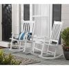Rocking Chair, All Weather Resistant Poly Lumber Outdoor Porch Rocker, Rocking Chairs for Outdoor, Indoor, Patio, Deck, Garden, Backyard