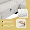 133*65" Corduroy Modular Sectional Sofa,U Shaped Couch with Armrest Bags,6 Seat Freely Combinable Sofa Bed